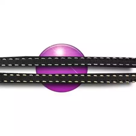 Lacets noirs surpiqûres argentées ou dorées pour vos…