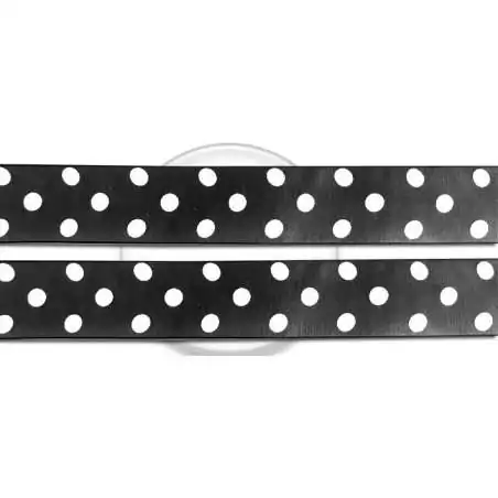 Lacets organdi noir à pois blancs pour vos chaussures