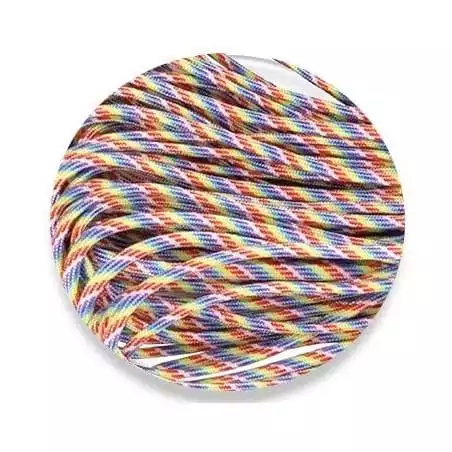 Lacets ronds paracorde&nbsp;multicolores pour vos chaussures