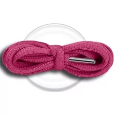 Lacets de chaussures roses framboise en couleur ronds…