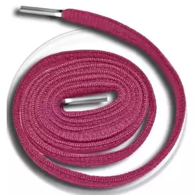 Lacets de chaussures roses framboise en couleur ronds…