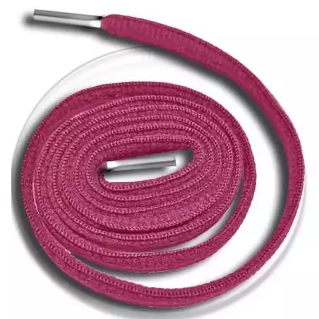 Lacets de chaussures roses framboise en couleur ronds…