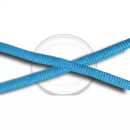 Lacets de chaussures bleus lagon, ronds en couleur et…