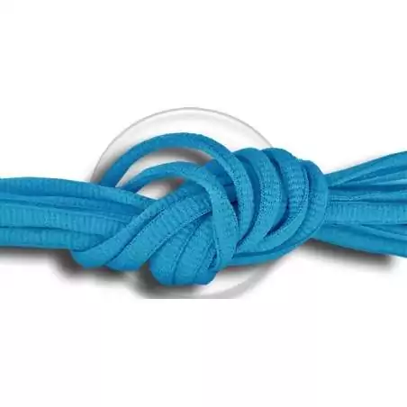 Lacets de chaussures bleus lagon, ronds en couleur et…