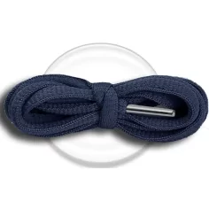 Lacets de chaussures bleus marines foncés, ronds, en…