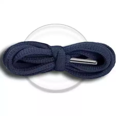 Lacets de chaussures bleus marines foncés, ronds, en…