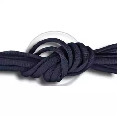Lacets de chaussures bleus marines foncés, ronds, en…