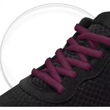 Lacets ronds&nbsp;bordeaux pour vos chaussures