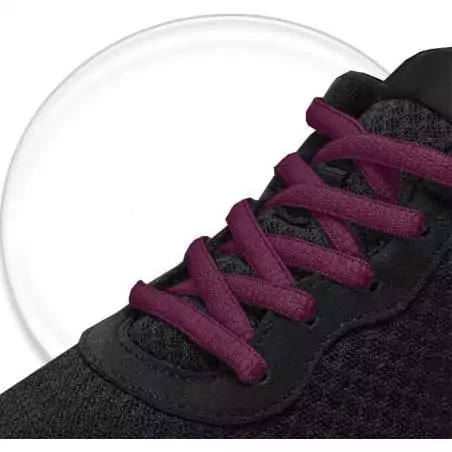 Lacets ronds&nbsp;bordeaux pour vos chaussures