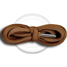 Lacets ronds en marron caramel pour vos chaussures