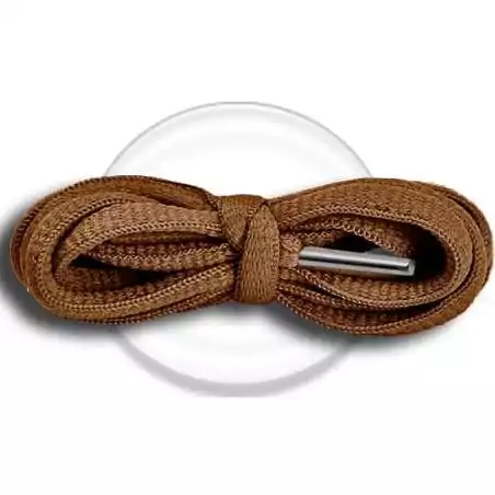 Lacets de chaussures couleur marron caramel ronds…