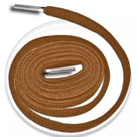 Lacets de chaussures couleur marron caramel ronds…