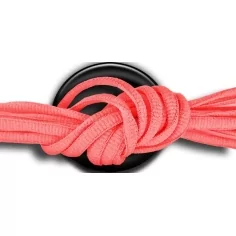 Lacets ronds en corail fluo pour vos chaussures 2