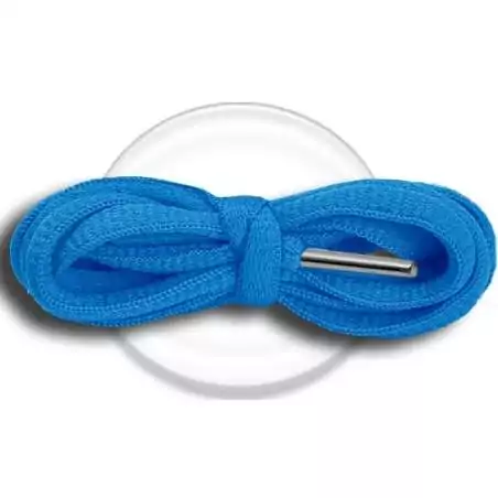 Lacets de chaussures bleus lagon, ronds, en couleur et…