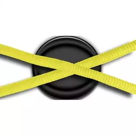 Lacets de chaussures couleur jaune ronds fantaisie colorés…