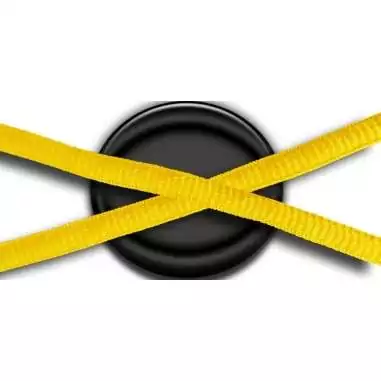 Lacets ronds en jaune safran pour vos chaussures