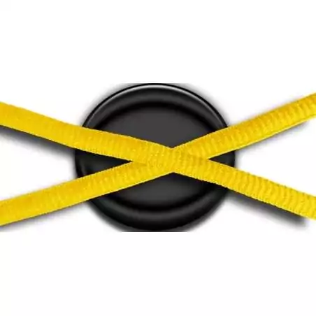 Lacets ronds en jaune safran pour vos chaussures