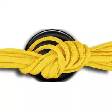 Lacets ronds en jaune safran pour vos chaussures