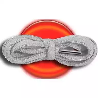 Lacets de chaussures gris pâles, gris souris, ronds en…