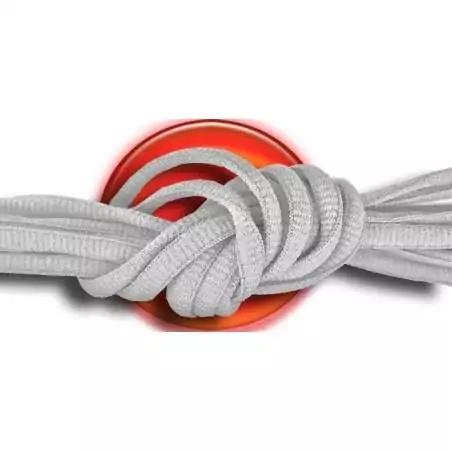 Lacets de chaussures gris pâles, gris souris, ronds en…