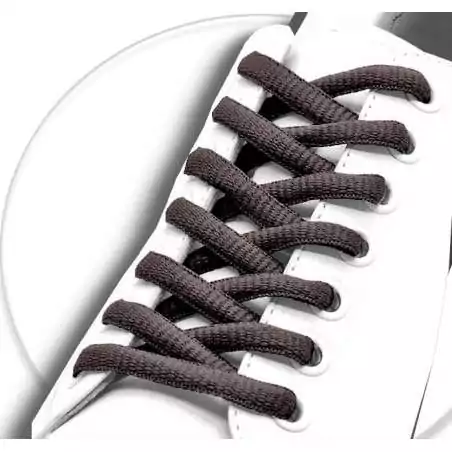 Lacets de chaussures couleur marron chocolat ronds…