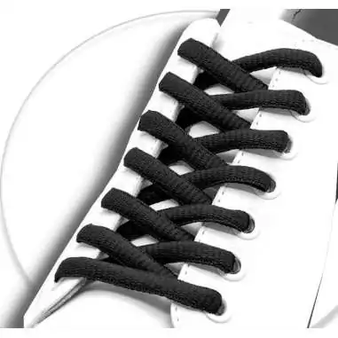 Lacets ronds&nbsp;noirs pour vos chaussures