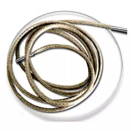 Lacets fins cirés en brun tabac pour vos chaussures