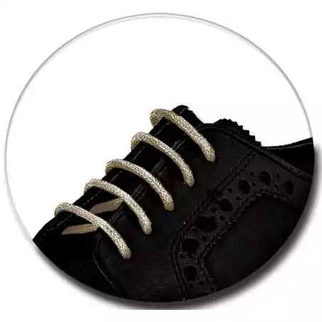 Lacets fins cirés en brun tabac pour vos chaussures