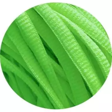 Lacets de chaussures verts pomme, ronds en couleur et…