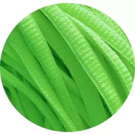 Lacets de chaussures verts pomme, ronds en couleur et…