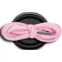 Lacets de chaussures roses pâles, ronds, en couleur et…