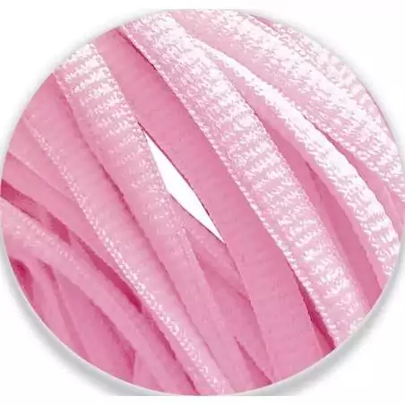 Lacets de chaussures roses pâles, ronds, en couleur et…