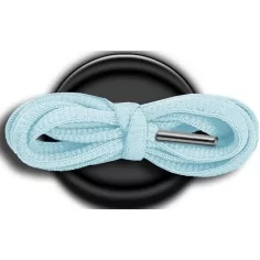 Lacets de chaussures bleus pâles, clairs, ronds, en…