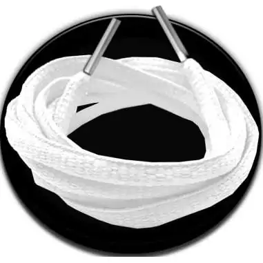Lacets ronds en blanc pour vos chaussures