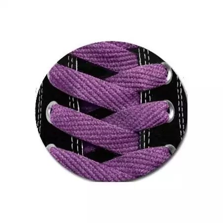 Lacets de chaussures violets et plats, boutique de vente…