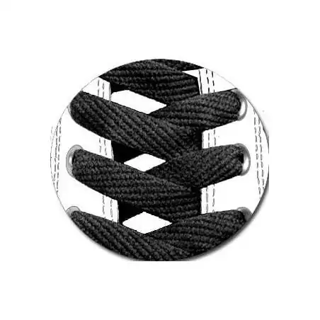 Lacets plats noirs pour vos chaussures