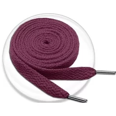 Lacets plats&nbsp;bordeaux pour vos chaussures