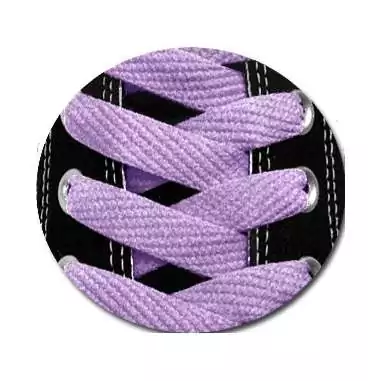 Lacets de chaussures violets lavande et plats, boutique de…