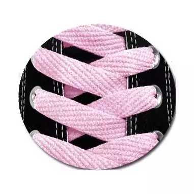 Lacets de chaussures roses pâles plats fantaisie, boutique…