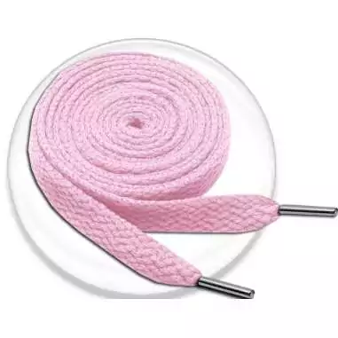 Lacets de chaussures roses pâles plats fantaisie, boutique…