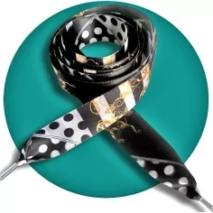 Lacets satin large foulard : 3&nbsp;couleurs pour vos chaussures