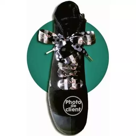 Lacets satin large foulard : 3&nbsp;couleurs pour vos chaussures