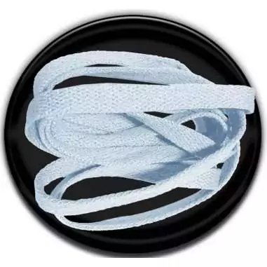 Lacets bleus pâles plats fantaisie et colorés dans…