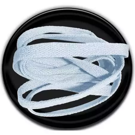 Lacets bleus pâles plats fantaisie et colorés dans…