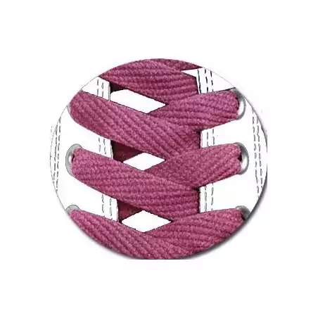 Lacets chaussures couleur rose framboise fantaisie en…