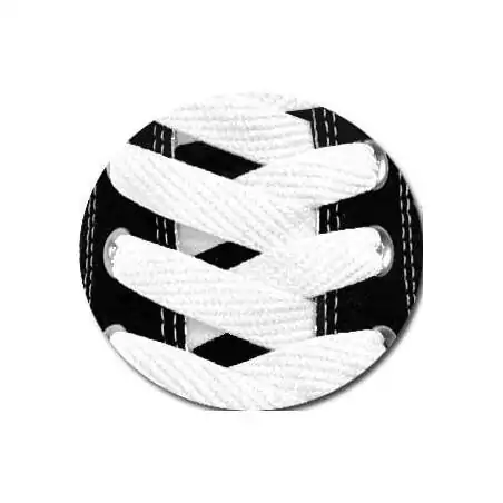 Lacets de chaussures blancs plats fins et fantaisie,…