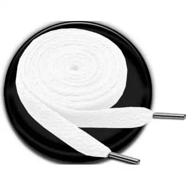 Lacets de chaussures blancs plats fins et fantaisie,…