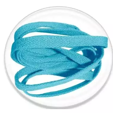 Lacets bleus lagon fantaisie et plats femmes hommes dans…