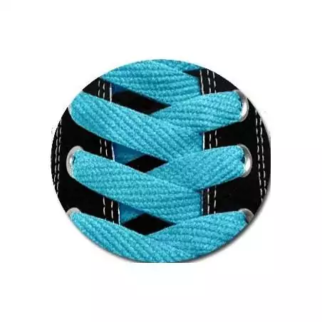 Lacets bleus lagon fantaisie et plats femmes hommes dans…