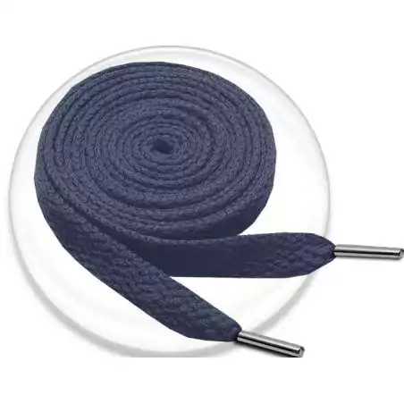 Lacets bleus foncés marine navy et plats,vente lacets…
